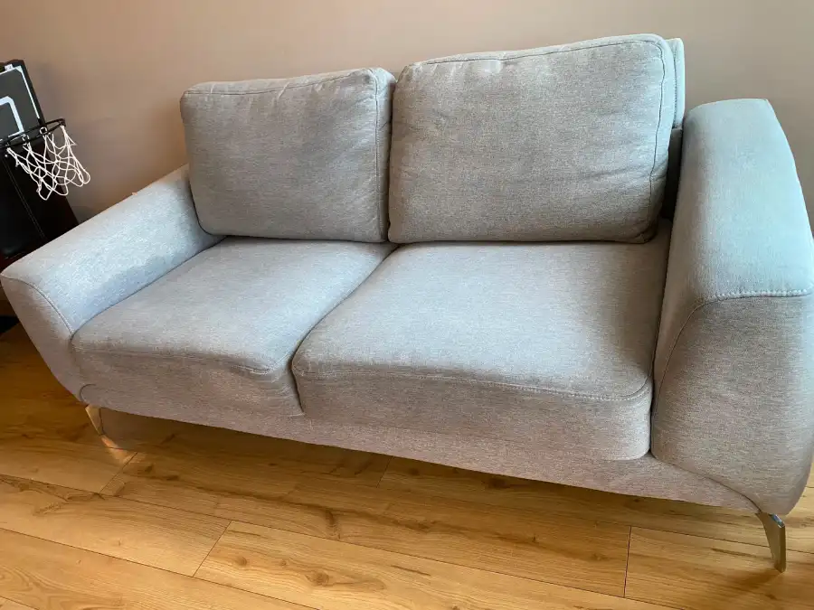 Sectional sofa after upholstery cleaning in North York