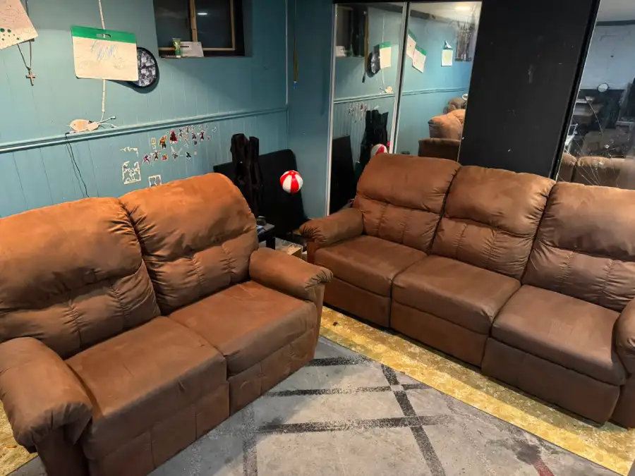 Couch cushion after deep steam cleaning in North York